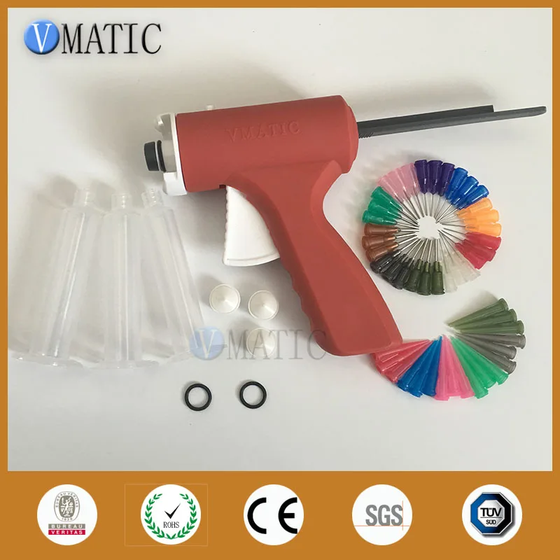 

Free Shipping 10 cc ml Glue Dispensing Caulking Syringe Gun With Plastic Syringe & Needles