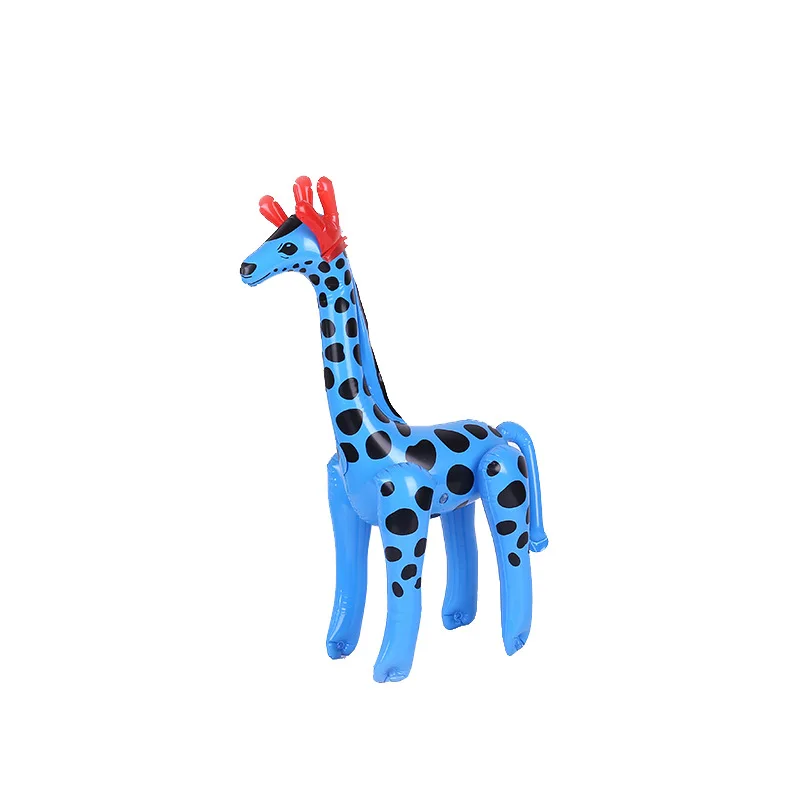 

Children's Pvc Inflatable Toys New Animal Inflatable Giraffe Sika Deer Cartoon Toys Wholesale