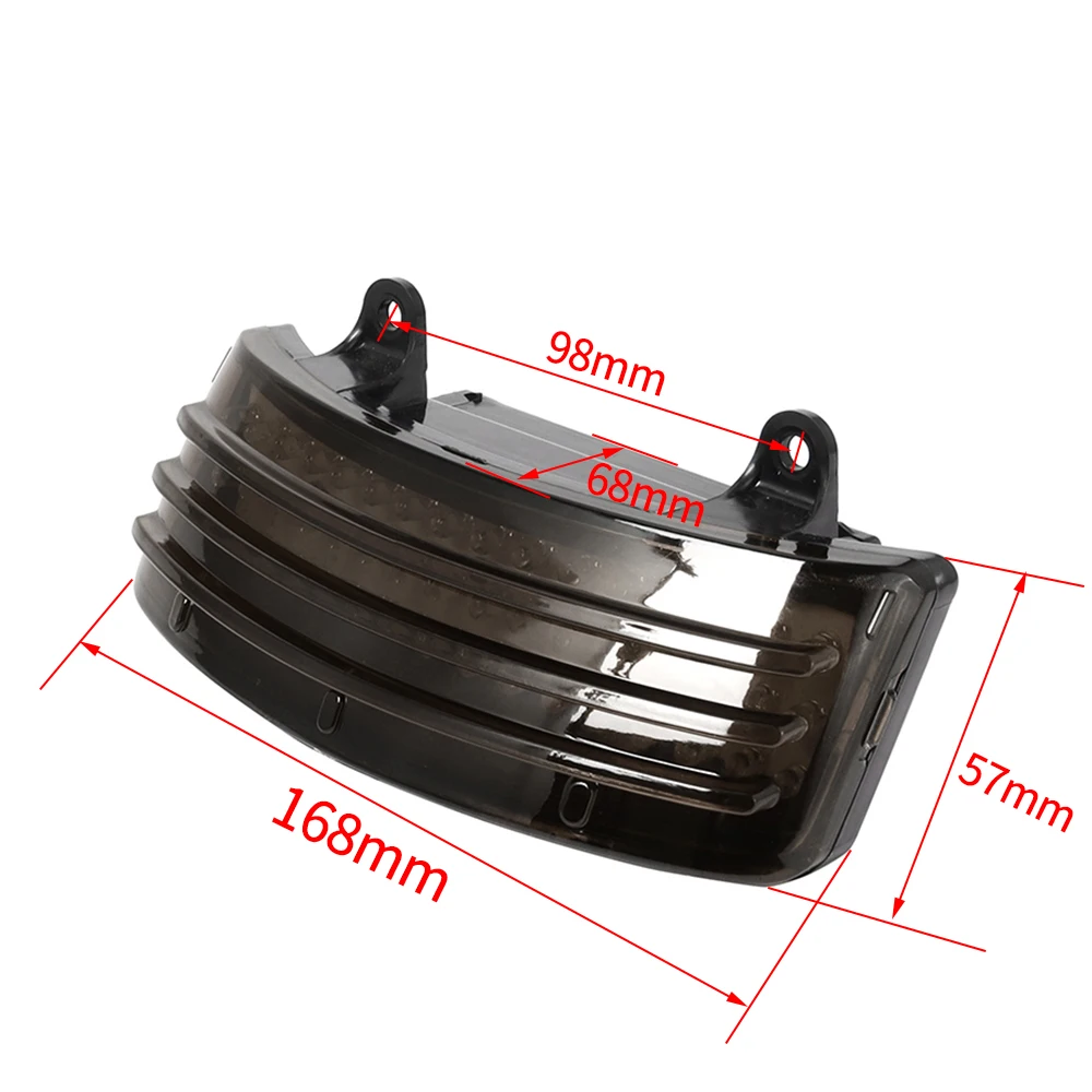 

Дым для мотоцикла/красный Тройной планер, задний наконечник крыла, Стандартная отделка для Harley Touring Street Road Glide 2014-2019