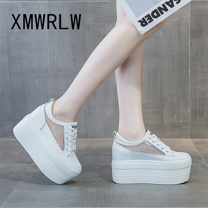 Женские туфли на платформе XMWRLW летняя дышащая сетчатая женская обувь модная