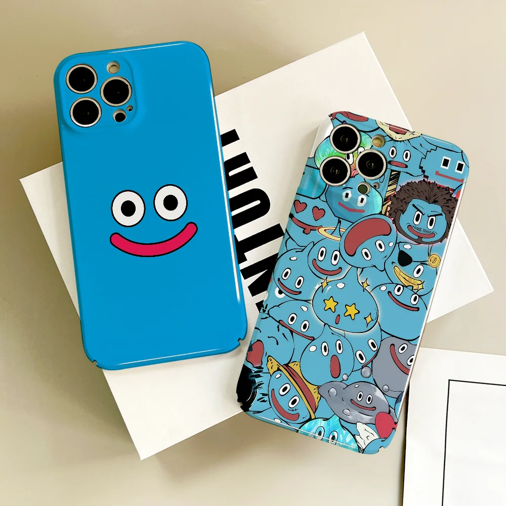 Фото Чехол для телефона D-dragon Q-Quest Slime для iPhone 17 16 15 14 13 12 Plus Pro Max Mini Air, глянцевый, лучшая цена, HD, жесткая пленка-накладка №1