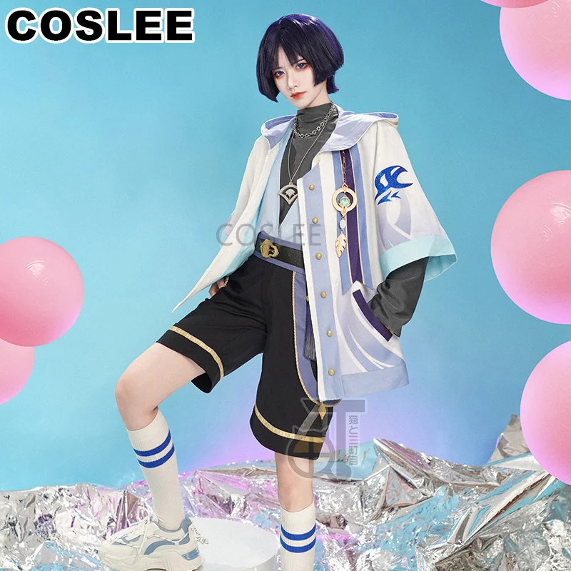 COSLEE Genshin Impact Wanderer Scaramouche модная повседневная одежда косплей костюм Женская для