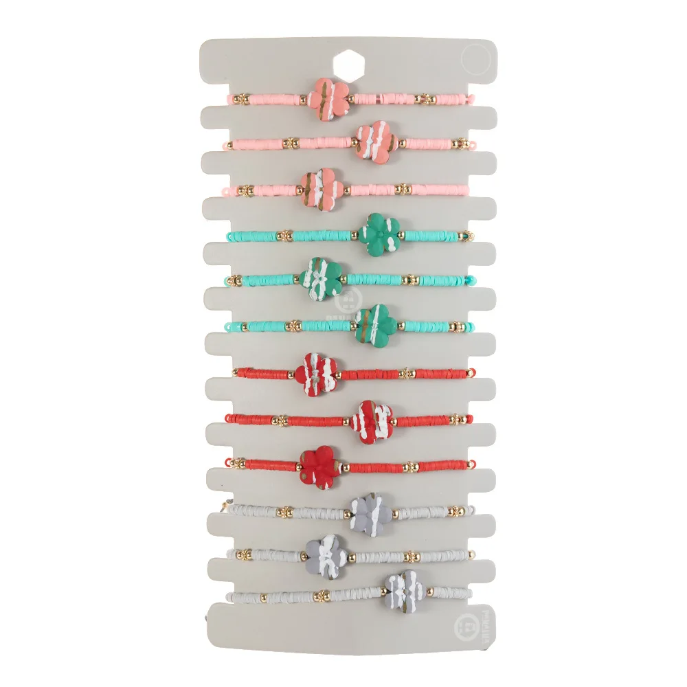 Женский браслет из полимерной глины 12 шт. в стиле бохо |