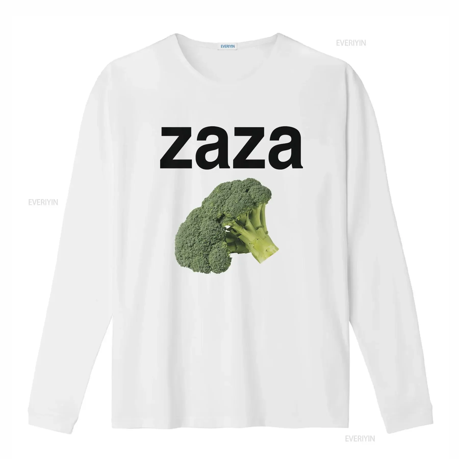 Фото Забавная футболка с мемами ZAZA Broccoli, саркастический шуточный подарок, винтажный стиль, слегка повседневный, удобный, универсальный, с графическим принтом. №2