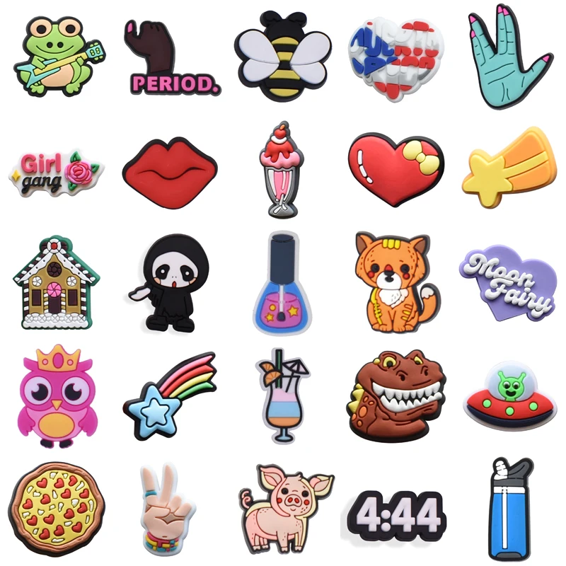 

Packs Kids Girl Shoe Charms Shoes Accessories Decorations for Crocs Para Pins Boy Set Jeans Wholesale Bulk Gifts Women Charm Men