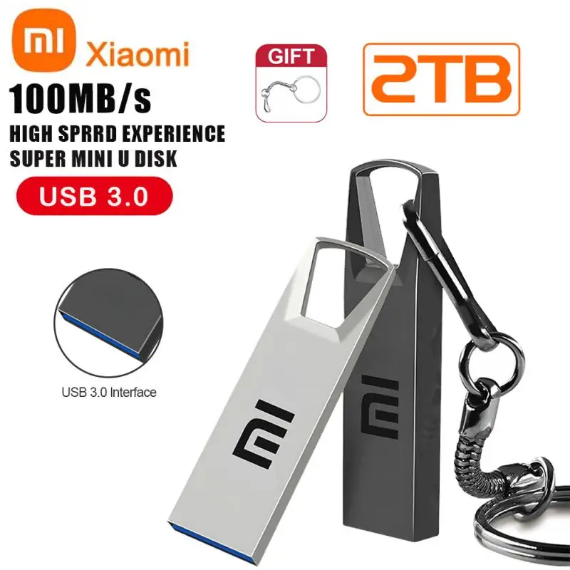 Оригинальный USB-флеш-накопитель Xiaomi USB 3 2 металлический флеш-накопитель большой