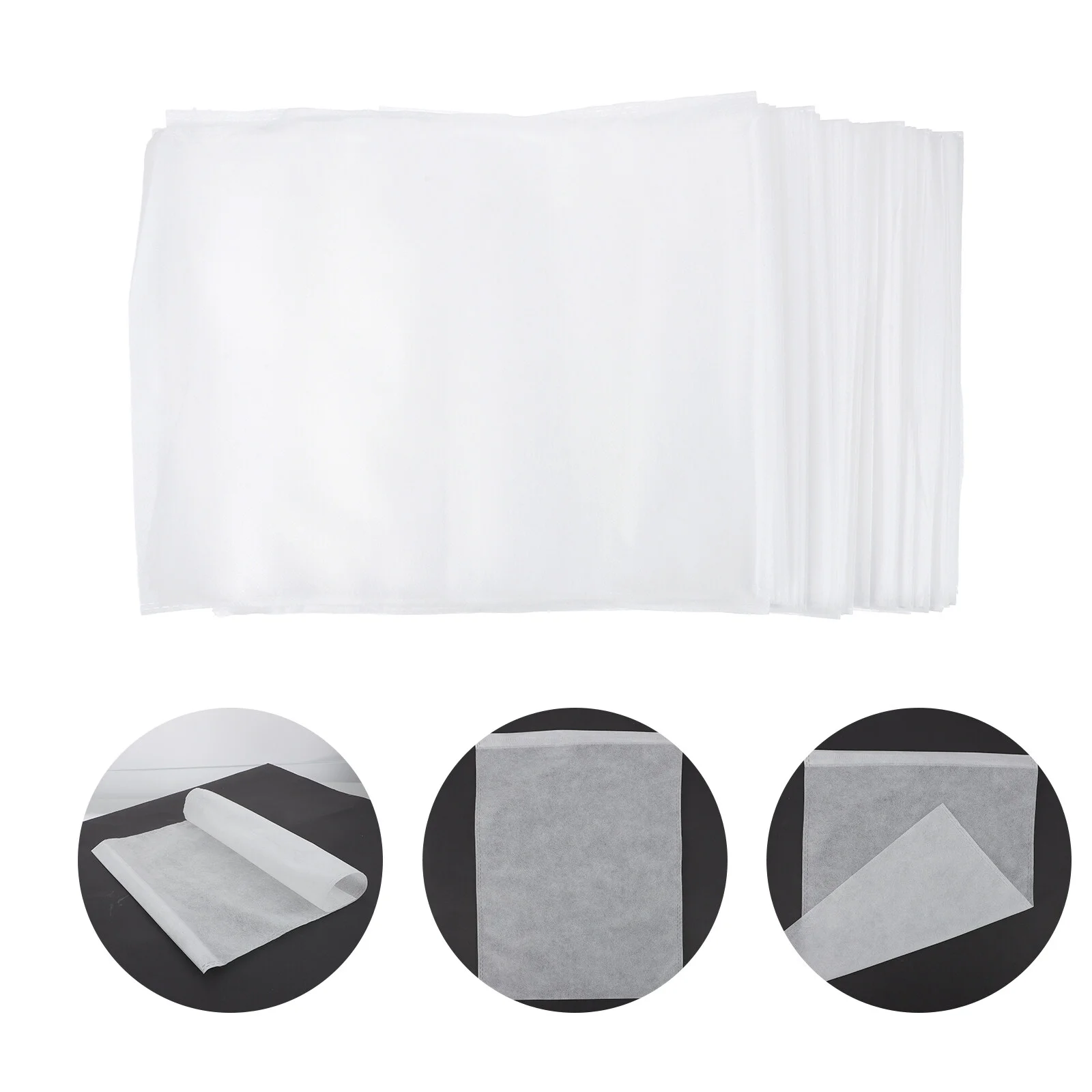 

Protective Bag Bags Shoe Clothes Non-woven Storage White Hand Sealed Dustproof Storing Fabric Travel Traveling Packing