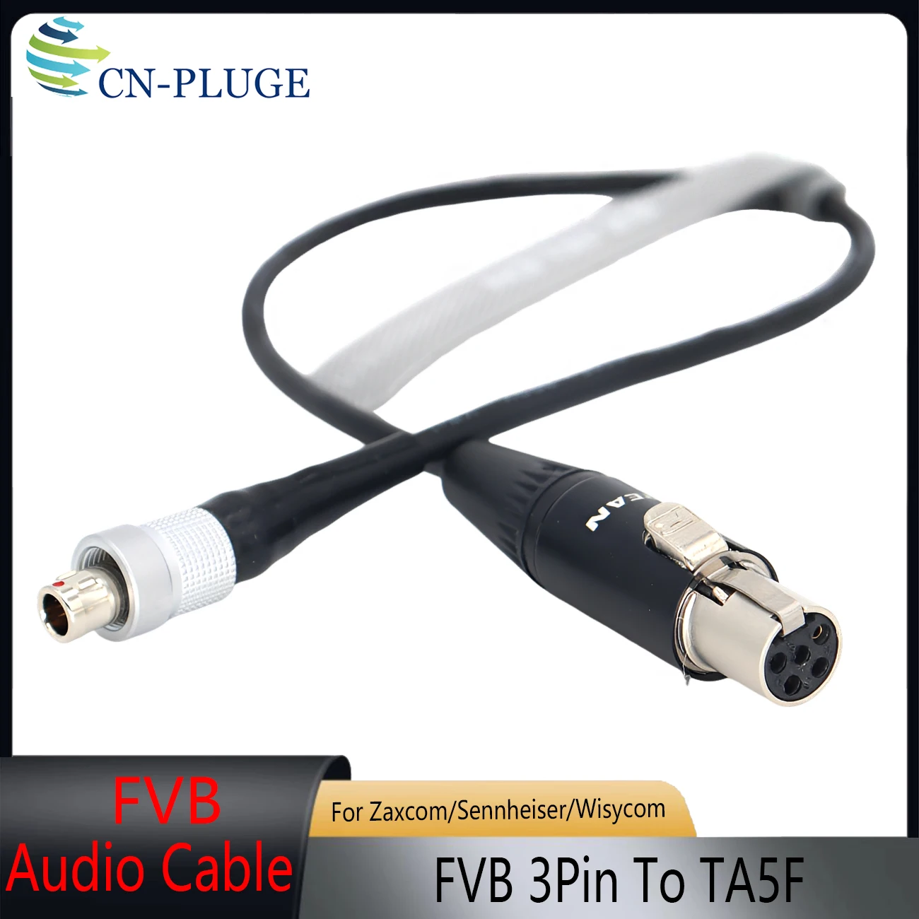 Фото Аудиокабель FVB 3Pin на TA5F Mini XLR 5Pin (гнездо) для Sennheiser SK2000, Wisycom MTP40, MTP41, Lectrosonics SRc5P, Sound Devices 633 №5