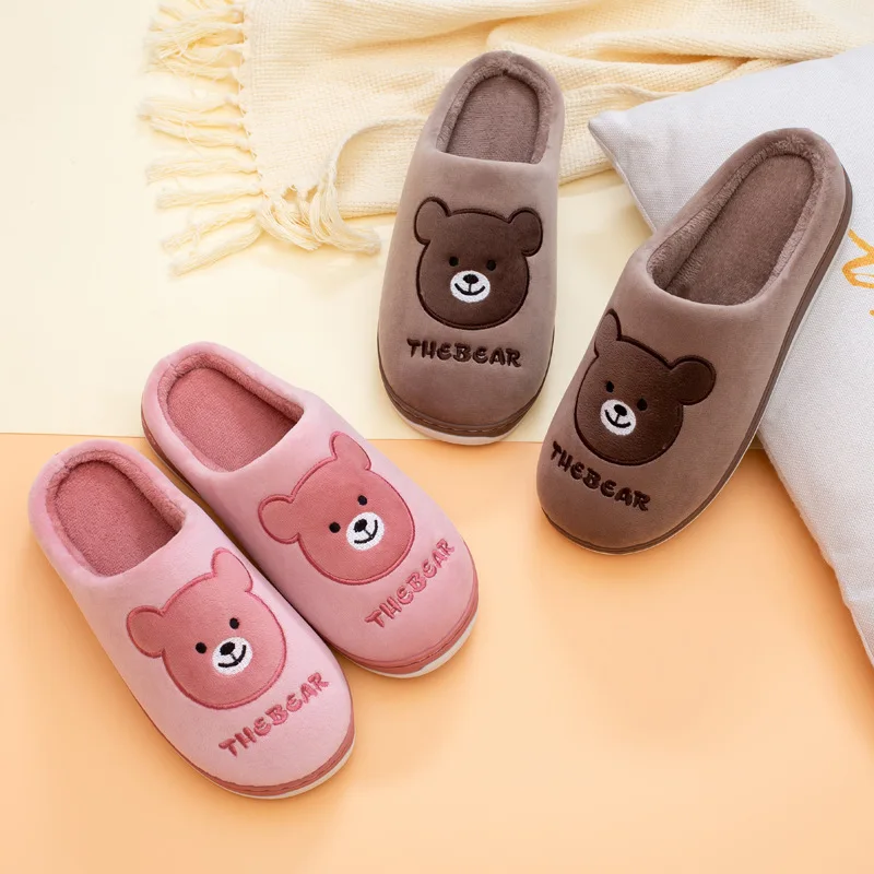 

Женские повседневные тапочки, зимние легкие домашние тапочки для пар, Симпатичные Мультяшные животные, 2022