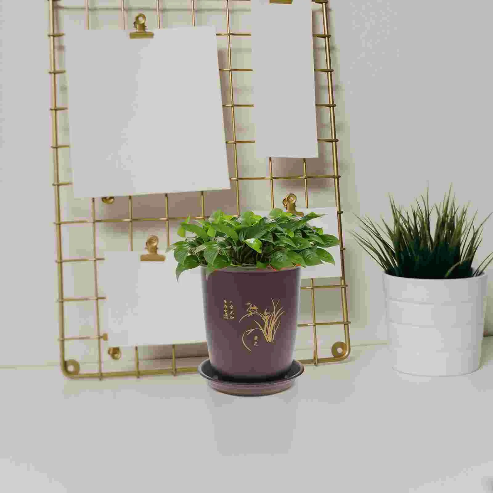 

2 Sets Flowerpot Desk Topper Orchid Planting Pot Nursery Flower Pots Plastic Cups Pot Garden
