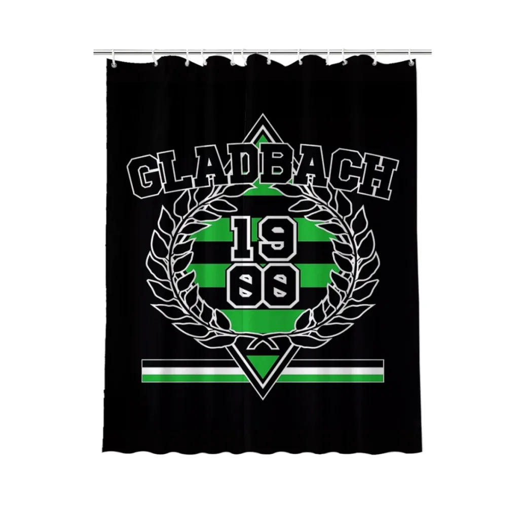 Занавеска для душа Gladbach 1900 г. Пейзажная занавеска ванны с крючками ванной комнаты