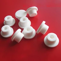 15 37 6mm white hollow inside t type plug cover silicone rubber hole caps snap on gasket seal stopper rubber protective cas