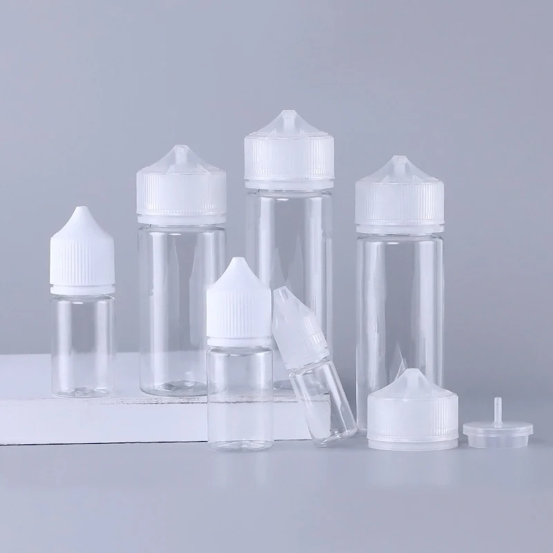 

50 шт., пластиковые флаконы-капельницы для жидкости для электронных сигарет, 10 мл, 15 мл, 30 мл, 60 мл, 100 мл, 120 мл