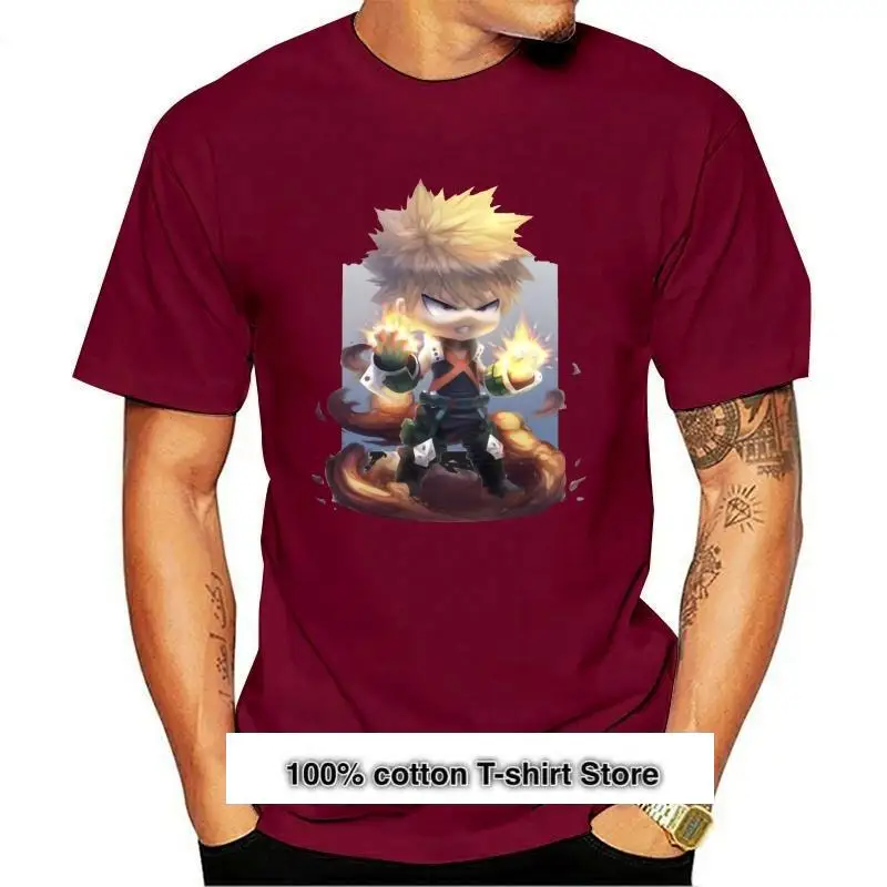 

Camiseta de chibi bakugo para hombre y Mujer, Nueva