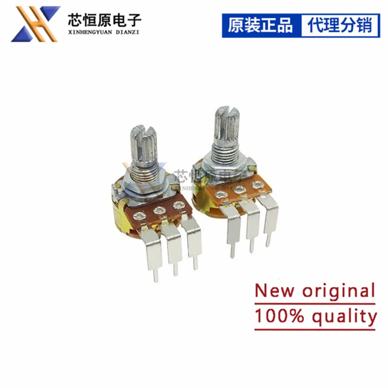 5 шт. WH148 15 мм вал 3-контактный линейный потенциометр гибкие ножки с переключателем