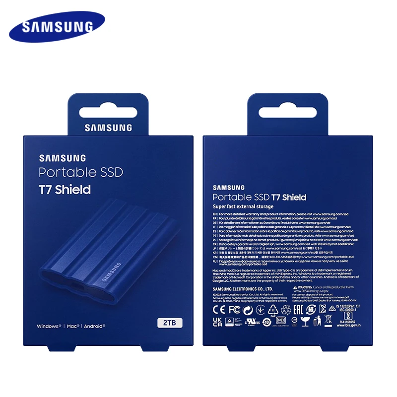 Портативный SSD-накопитель SAMSUNG T7 USB 3 2 Type C 1 ТБ |