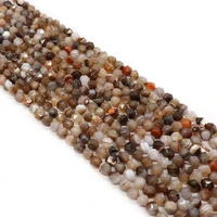 natural stone beads faceted agate exquisite loose beads diy jewelry making bracelet earrings handmade accessories 6 10 mm