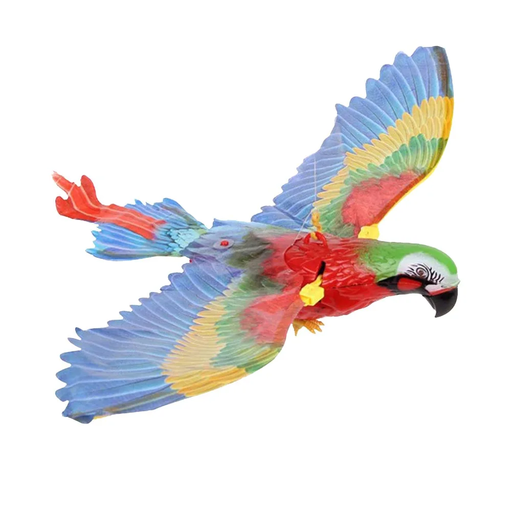 

Simulation Electric Eagle Parrot Hanging Bird Repellent Cat Teaser Play Interactive Toy for Home Garden Ornamnet for Children