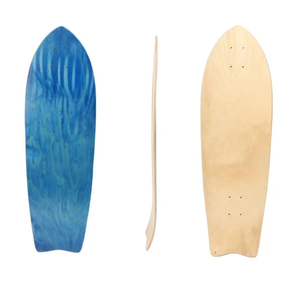 Land доска для серфинга ласточкин хвост скейтборд колода 32*10 в один скейт синий