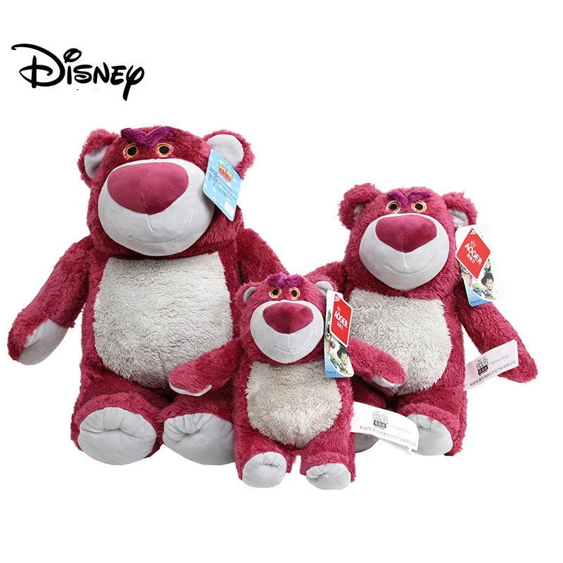 

Disney Original Toy Story 4 Strawberry Bear Doll Plush Toy Creative Teddy Bear LOTSO Hug Bear Doll Boy Girl Birthday Present