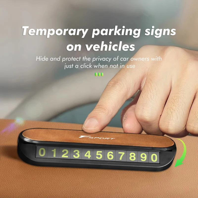 Светящаяся Автомобильная карточка для временной парковки аксессуары