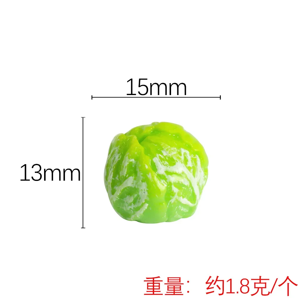3D мини-смола, капуста, миниатюрные аксессуары Kawaii, принадлежности для украшения комнаты, фигурка, деко, детали с плоской спинкой, кукольный домик «сделай сам»