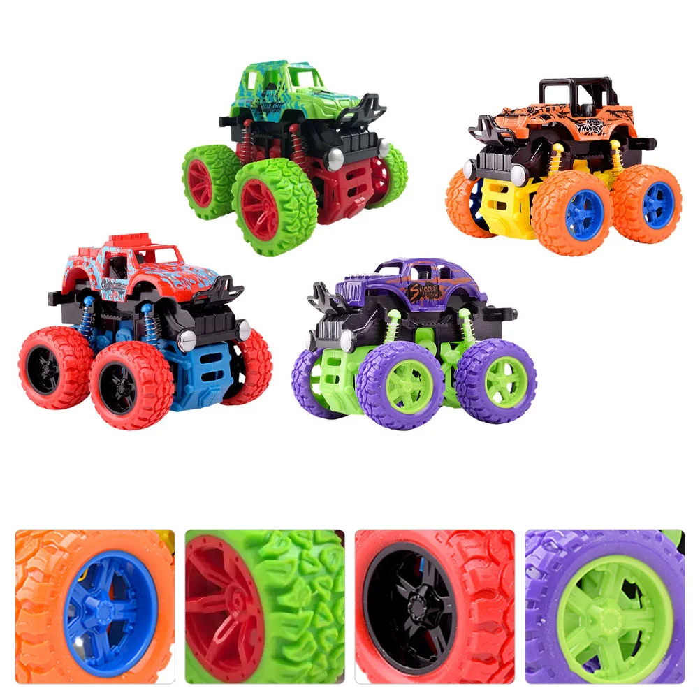 

4pcs Tumbling Car Car Boy Tumbling Car Children Stunt Car for Gift Festival