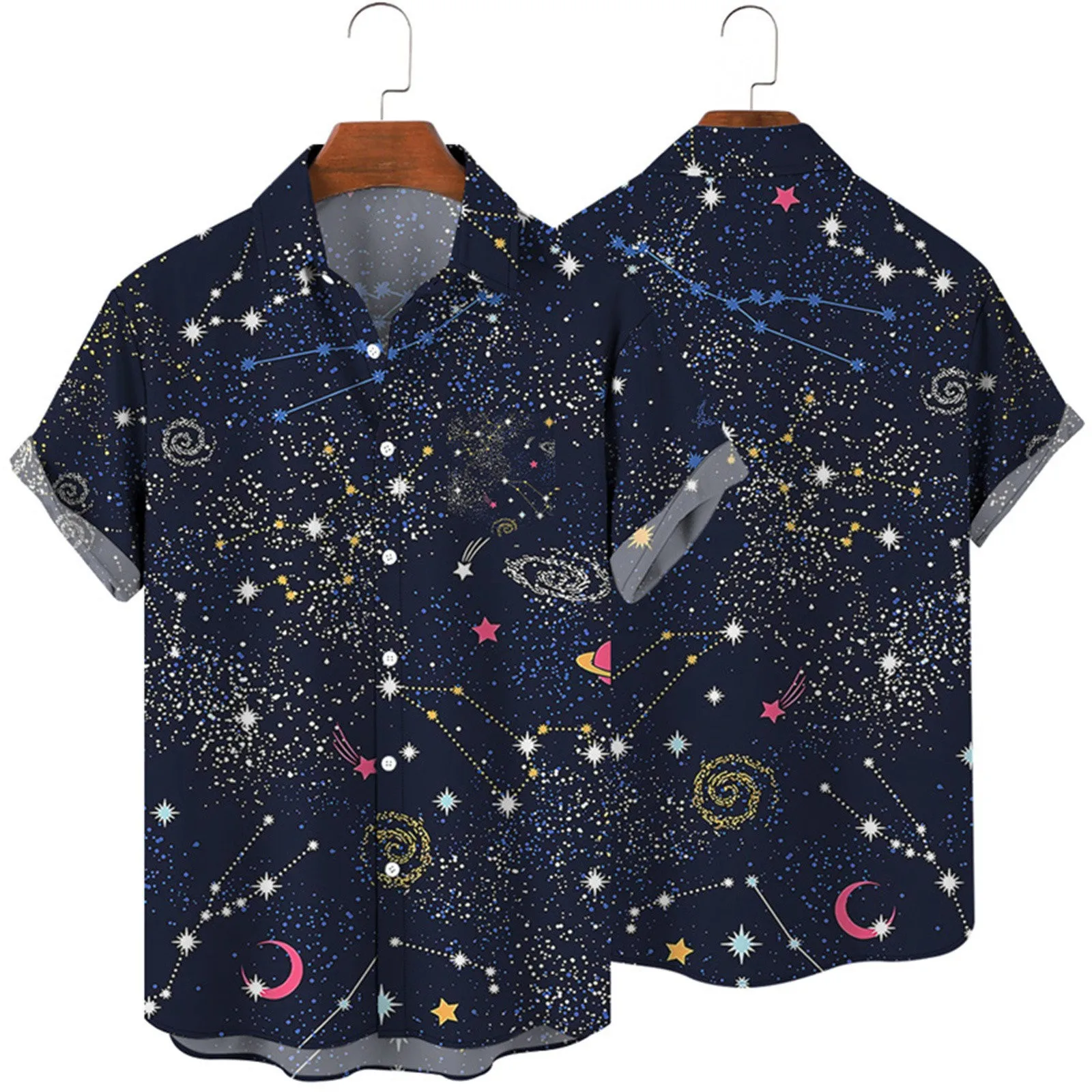 

Light Tops Men Mens Printed Hawaiian Shirts Short Sleeve Button Down Beach Shirts Bulk of T Shirts