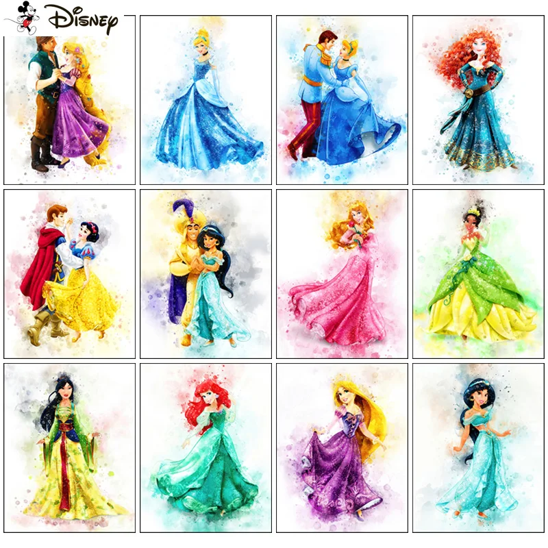 

Disney Square/Round Drill 5D DIY Diamond Painting "Cartoon princess" Embroidery Cross Stitch Full Rhinestone Decor