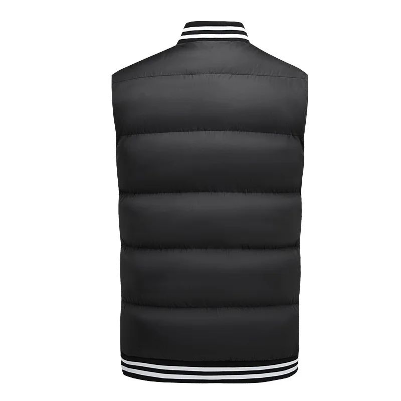 Winter Men's and Women's Intelligent Constant Temperature Vest Charging Heating Rib Vest Down Jacket