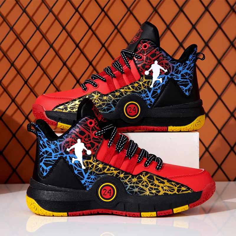 Hot Sale Brand Basketball Shoes for Men High Top Sneakers Kids Mens Retro Basketball Sneakers Boys Sports Shoes Basket Footwear