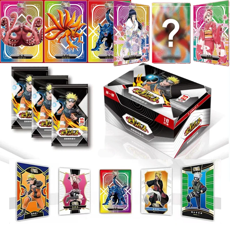 

NARUTO Xingyao version collectible card case kyuubi Uzumaki Naruto Hyuga Hinata cartoon figure bronzing collection card Toy Gift