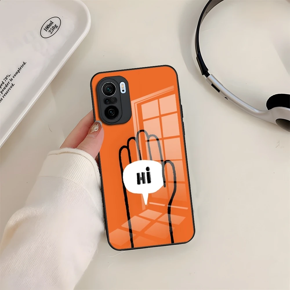 Забавный чехол для телефона J-Jean Jullien Art Xiaomi 14 Lite 12 Pro 11t 13 POCO M6 M5 X6 X5 X3 NFC F5 F6 Glass Cover