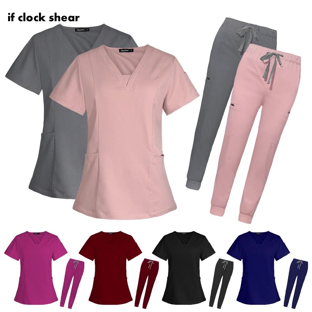 

Pet Hospital Nurse Scrubs Jogger Suit Pharmacy Beautician Workwear Nursing Medical Surgical Uniforms Dentistry Doctor Overalls