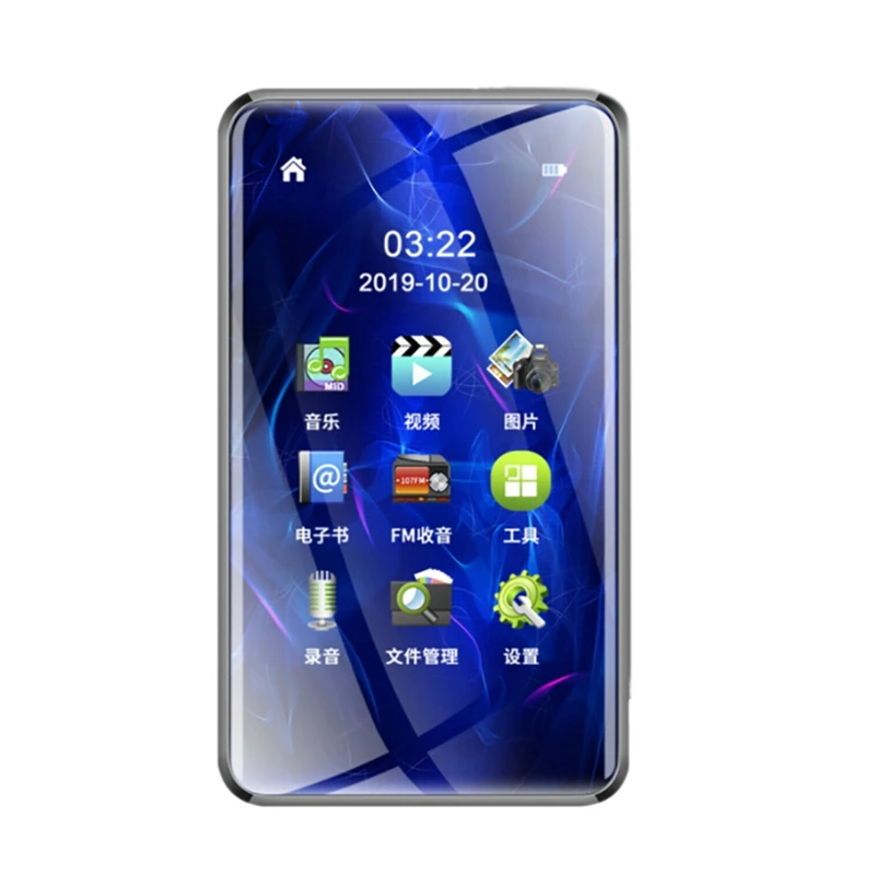 

RISE-MP3 Player With Bluetooth 3.5 Inch Full Touch Screen Mp4 Portable Mp3 Player With Speaker Support TF Card