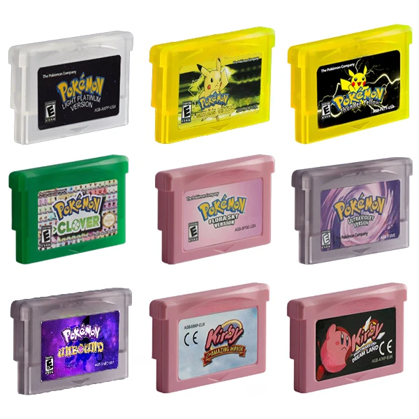 GBA Игровой картридж 32-битная игровая консоль Карта Pokemon Unbound Light Platinum Flora Sky Clover Dream