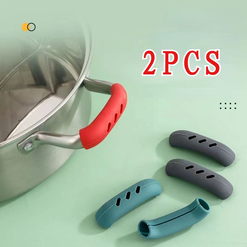 

2pcs Silicone Heat Insulation Oven Mitt Glove Casserole Ear Pan Pot Holder Oven Grip Anti-Hot Pot Clip Kitchen Accessories Gift
