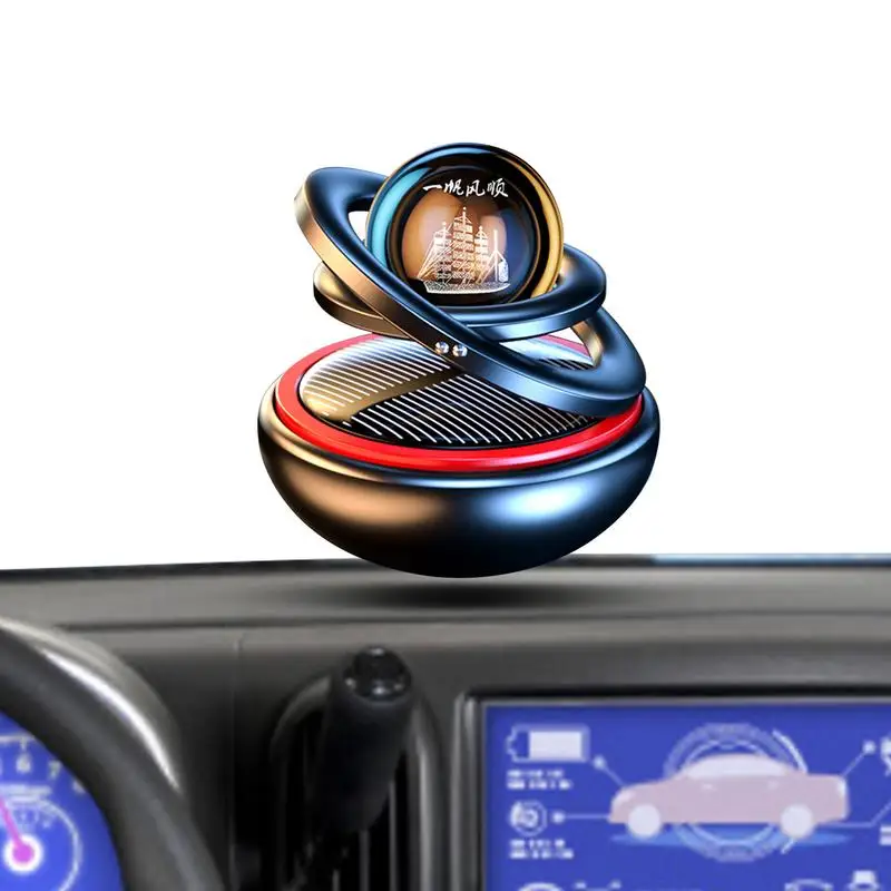 

Car Aromatherapy Decor Double Ring Car Air Freshener Figurines Decor For Home Office Essential Oil Diffuser Car Interior