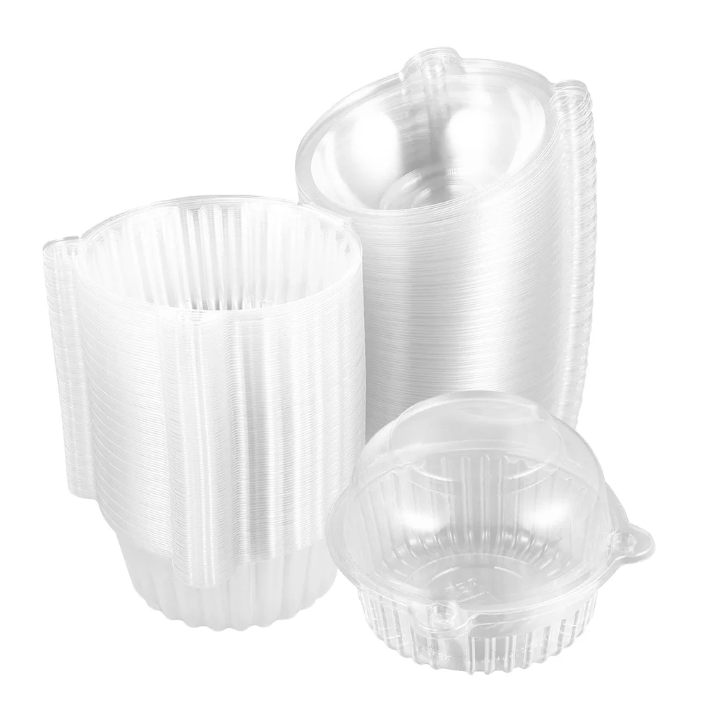 100 шт. прозрачная коробка для торта коробки хлебобулочных изделий с куполом