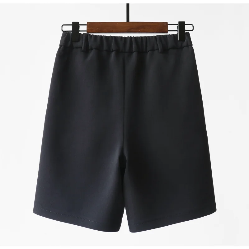 Suit Shorts Women Summer Thin 2023 Summer New High Waist Loose Wide Leg Straight Leg Port Taste Casual Pants Five Quarter Pants