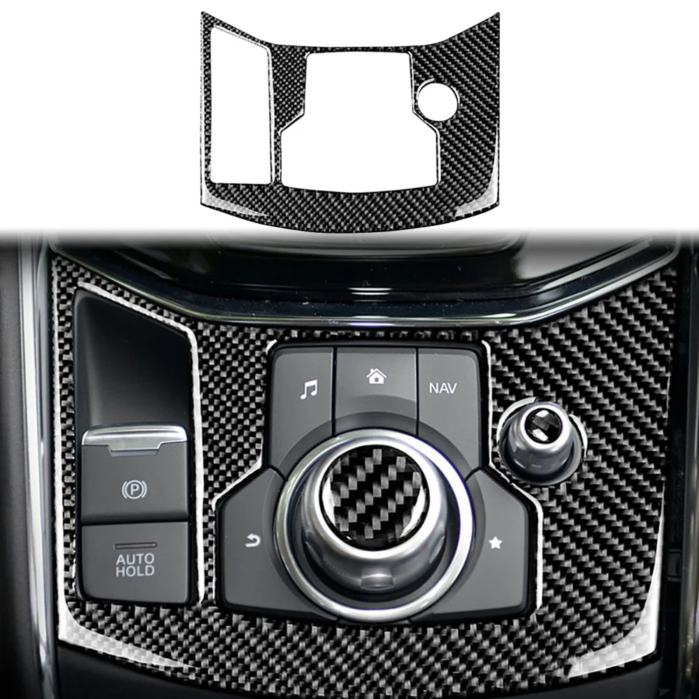 

Настоящее углеродное волокно для Mazda CX-5 2017-2018, декоративные наклейки на панель переключения передач автомобиля, аксессуары для модификации автомобиля