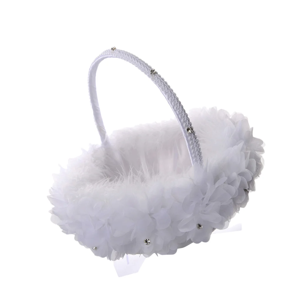 

Basket Flower Girl Wedding Whitebasketsweddings Rustic Bride Delicate Black Garden Flowers Favors Party