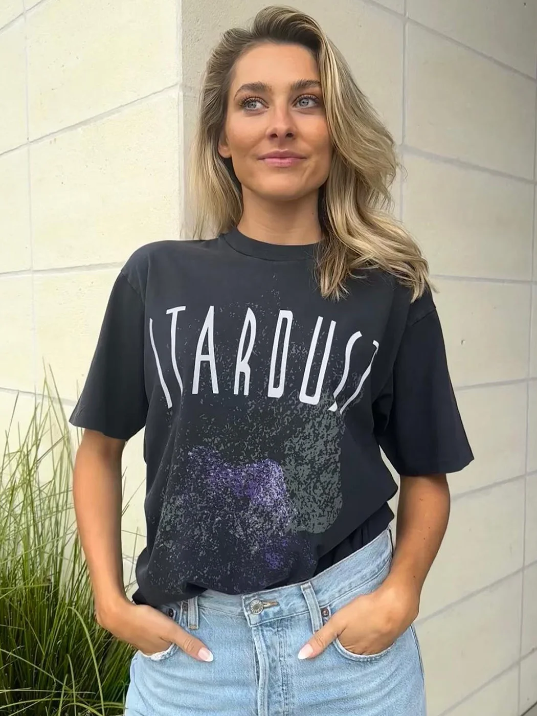 

Artistic Graphic Stardust T-shirts Women 2023 Summer Round Neck Vintage Chic Short Sleeve T-shirt Womens Tees Fashion Clothing