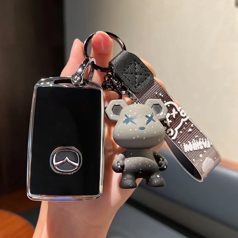 

Fashion Car Remote Key Case Full Cover Holder For Mazda 3 Alexa CX30 CX-4 CX5 CX-5 CX8 CX-8 CX-30 CX9 CX-9 Protector Accessories