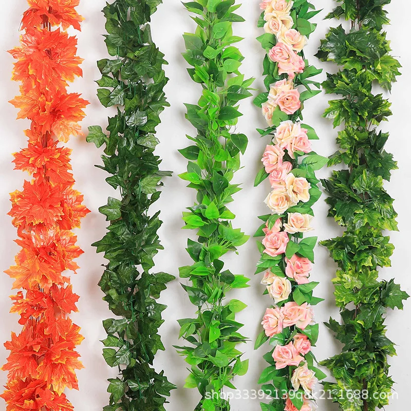 

Simulated Flowers Vines Green Apples Artificial Flowers Vines Plants Leaves Decorations Leaf Decorations Wedding Roses