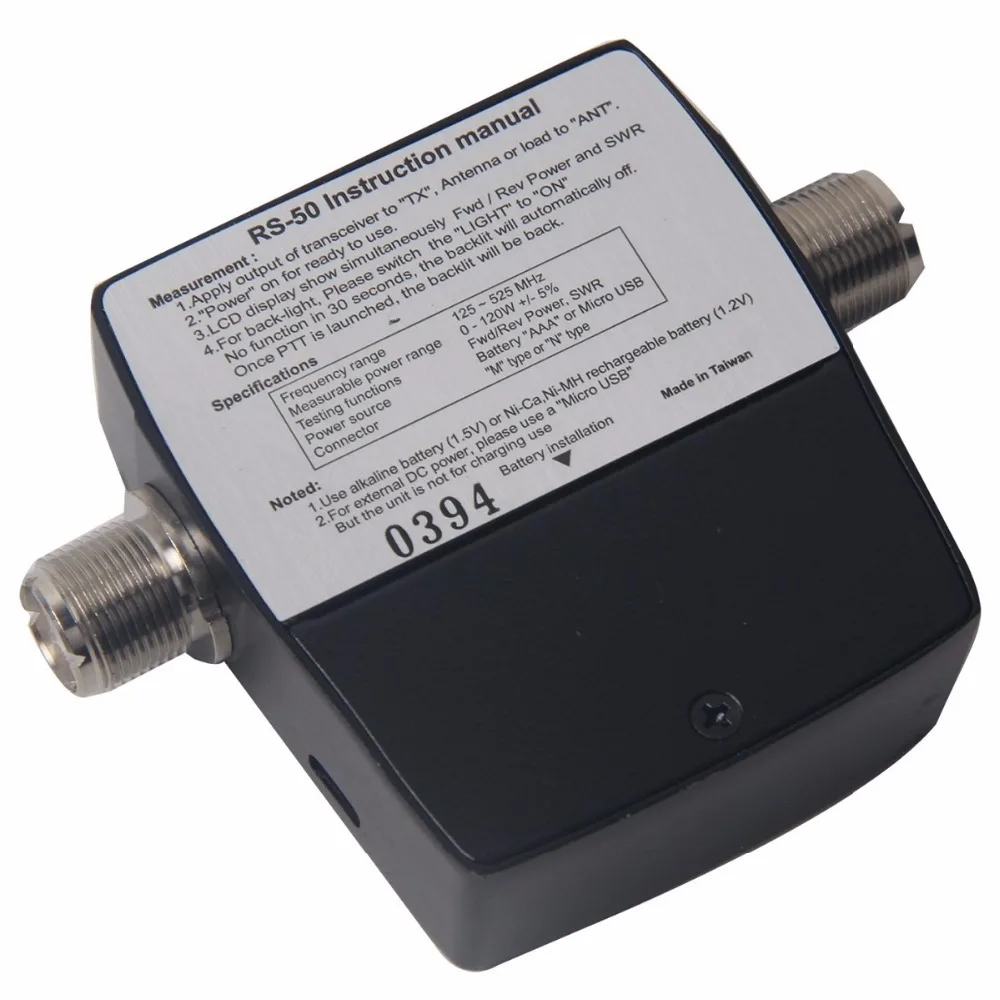RS-50 цифровой счетчик SWR/Ватт NISSEI 125-525 МГц UHF/VHF M Тип коннектор для Baofeng TYT Kenwood