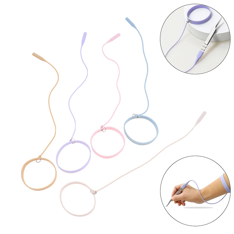 

1PC Silicone Grafting Eyelash Tweezers Bracelet Wristband Wrist Strap Tweezer Protector Auxiliary Tool