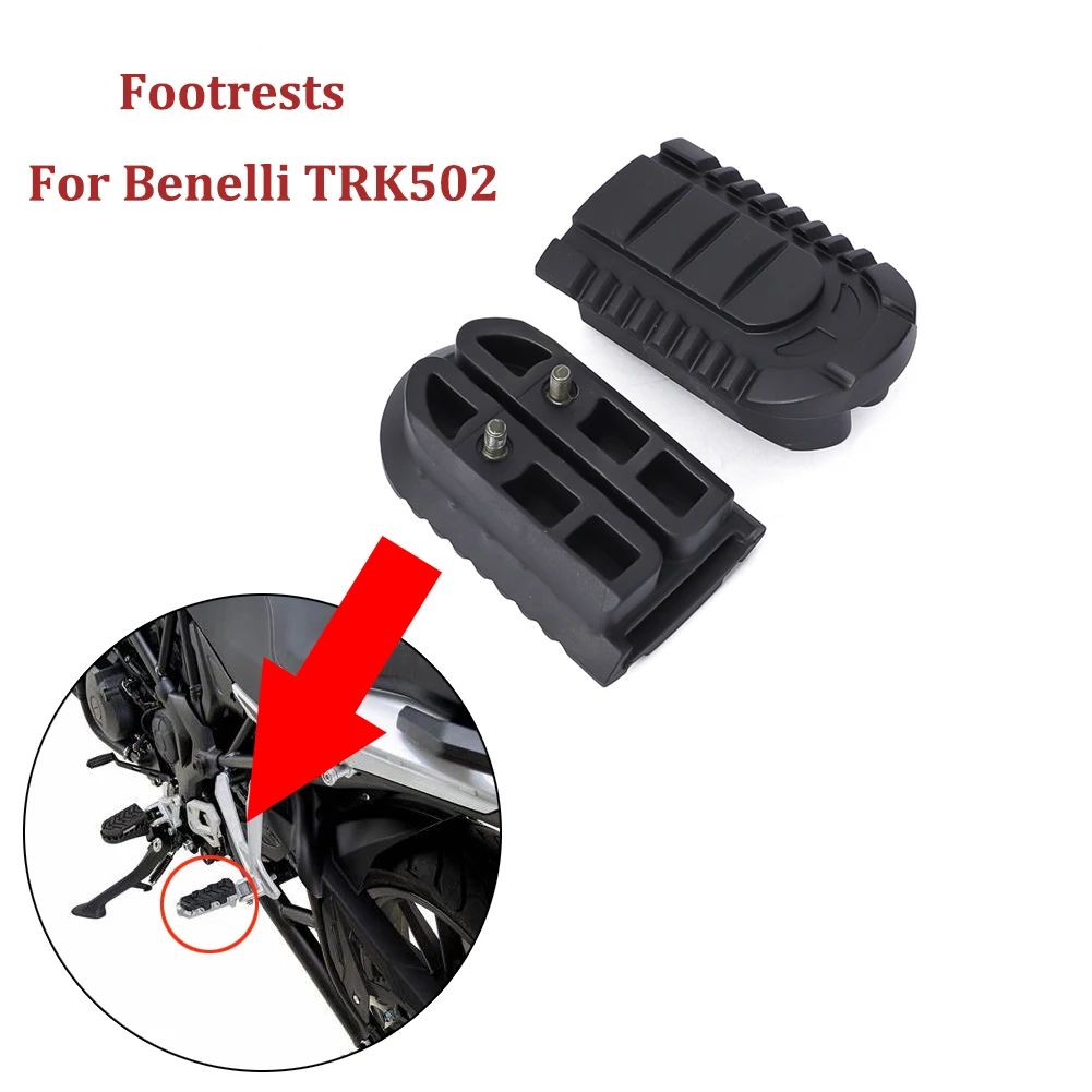

1Pair Motorcycle Footrests Footpegs Left Right For Benelli TRK502 BJ500GS-A TRK 502 Foot Rests Pedals Footrest Rubber