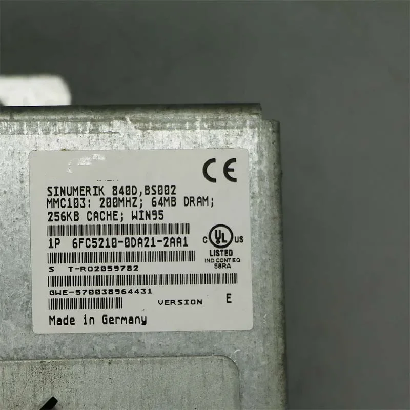 6FC5210-0DA21-2AA1 SINUMERIK FM NC/810D/840D/DE MMC103 протестировано нормально