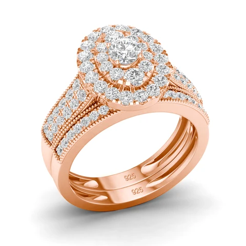 Набор колец для пар с бриллиантами, 2 шт., женское Свадебное обручальное кольцо из стерлингового серебра, блестящее роскошное кольцо с цирконием, золото 14 к, классические ювелирные изделия